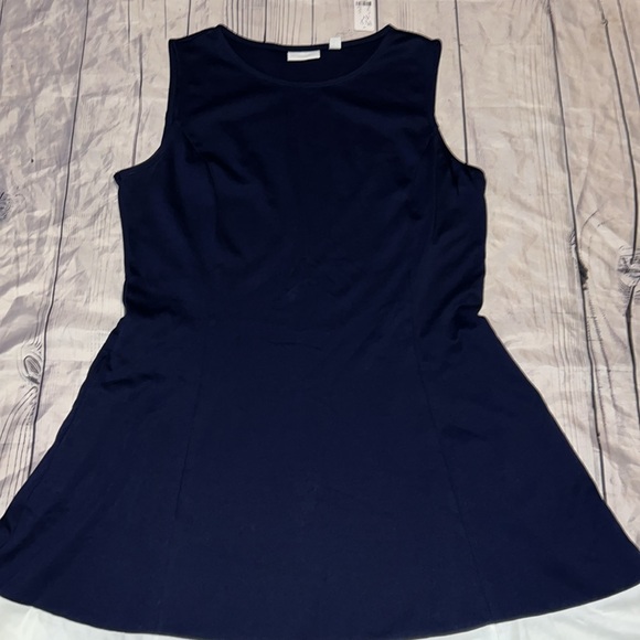 New York & Company Colorblock Fit And Flare Cotton Dress size XL NWT - Picture 3 of 9